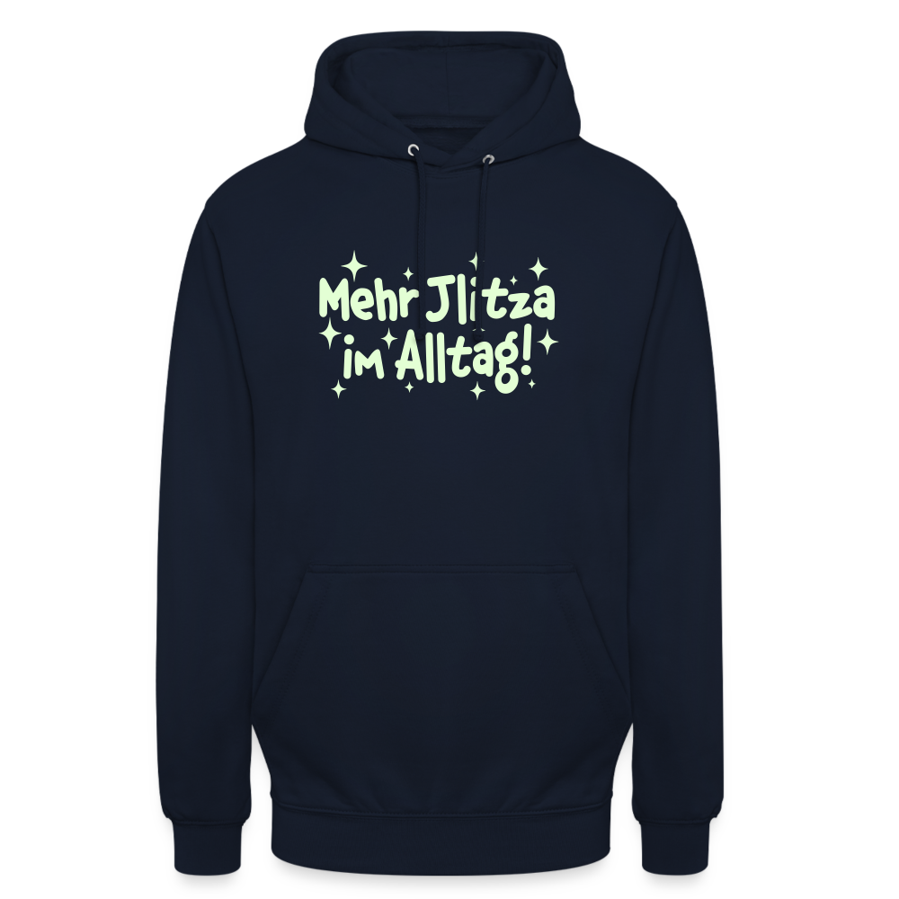 Mehr Jlitzer im Alltag! - Unisex Hoodie - Navy