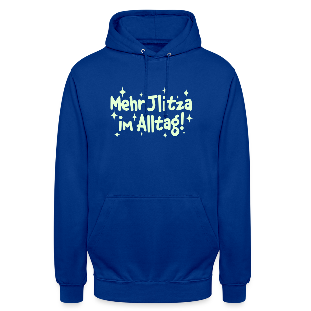 Mehr Jlitzer im Alltag! - Unisex Hoodie - Royalblau
