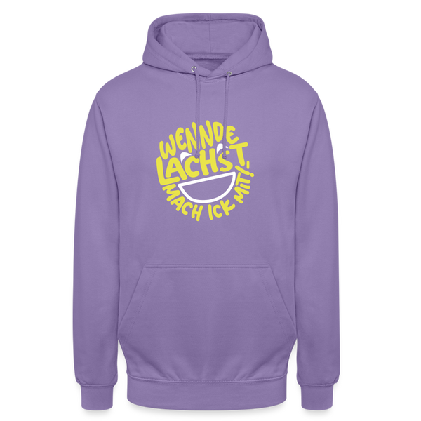 Wennde lachst, mach ick mit! - Unisex Hoodie - Lavendel