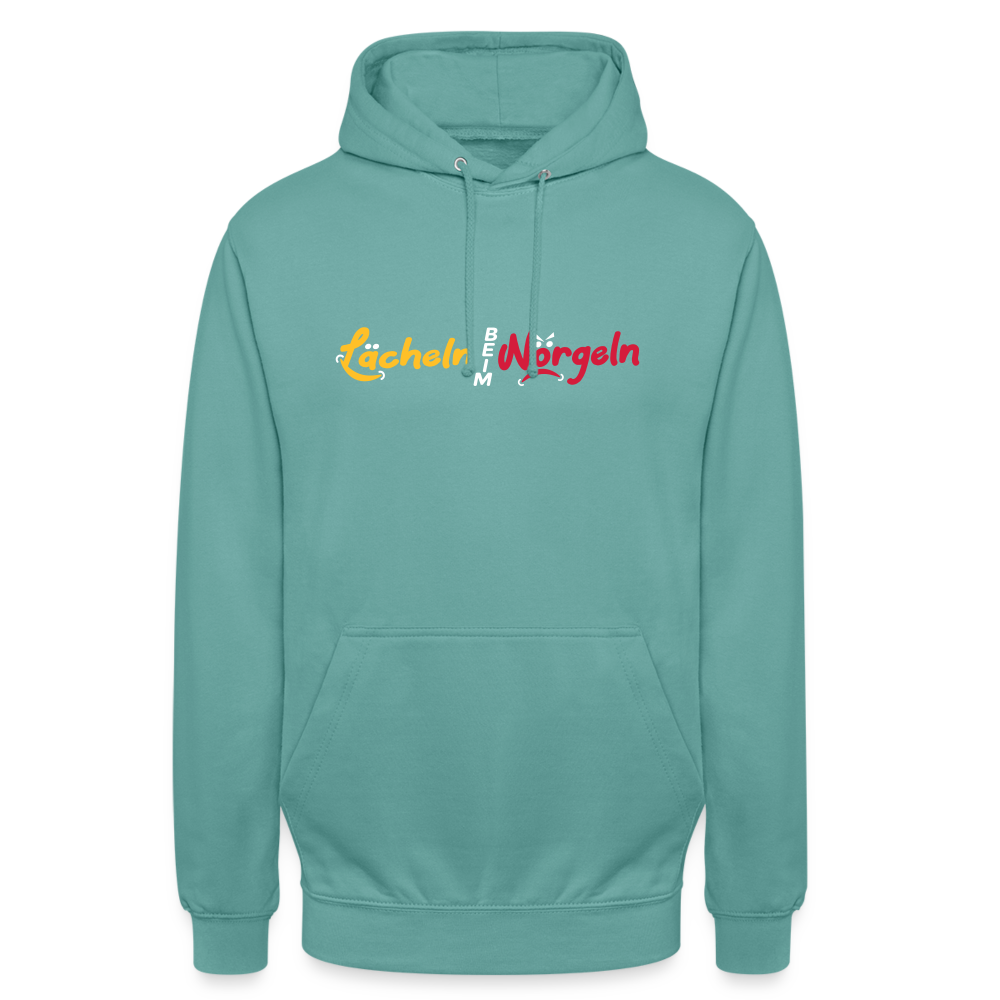Lächeln beim Nörgeln - Unisex Hoodie - Pastelltürkis