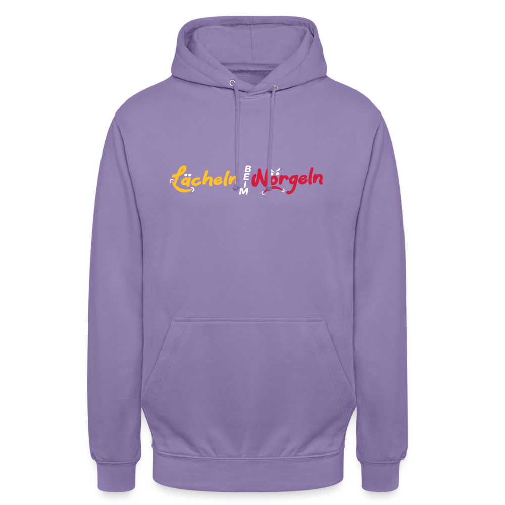 Lächeln beim Nörgeln - Unisex Hoodie - Lavendel