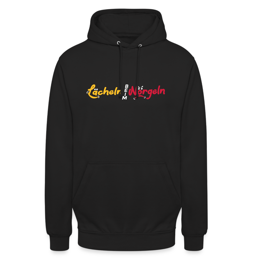 Lächeln beim Nörgeln - Unisex Hoodie - Schwarz
