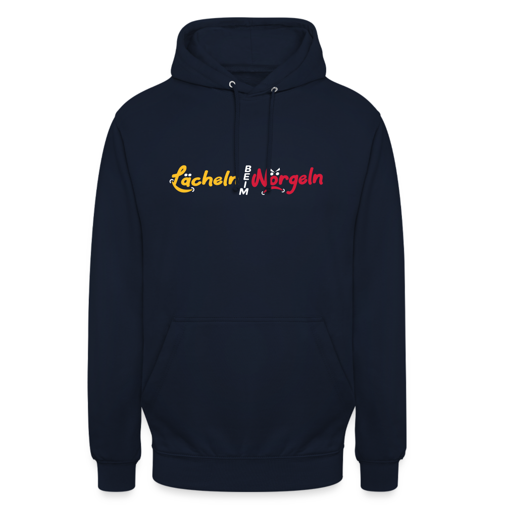 Lächeln beim Nörgeln - Unisex Hoodie - Navy