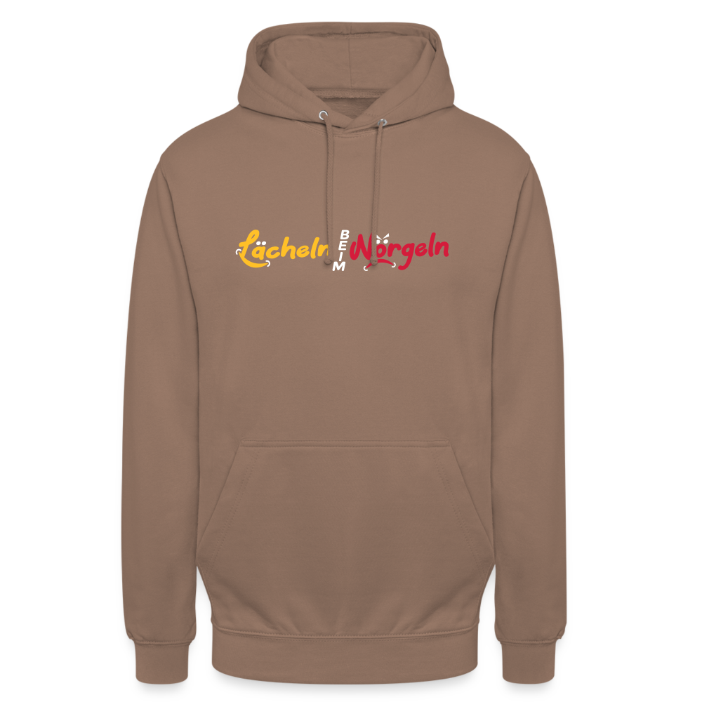 Lächeln beim Nörgeln - Unisex Hoodie - Mokka