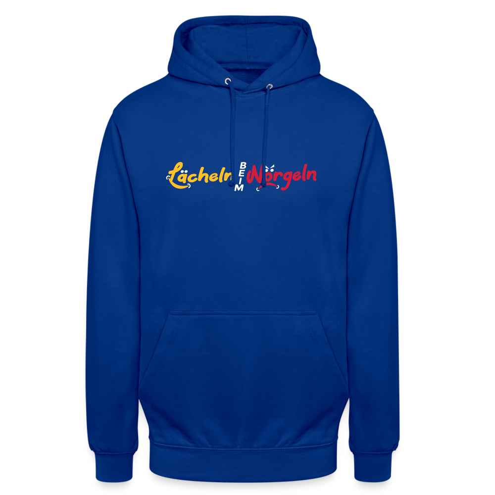 Lächeln beim Nörgeln - Unisex Hoodie - Royalblau