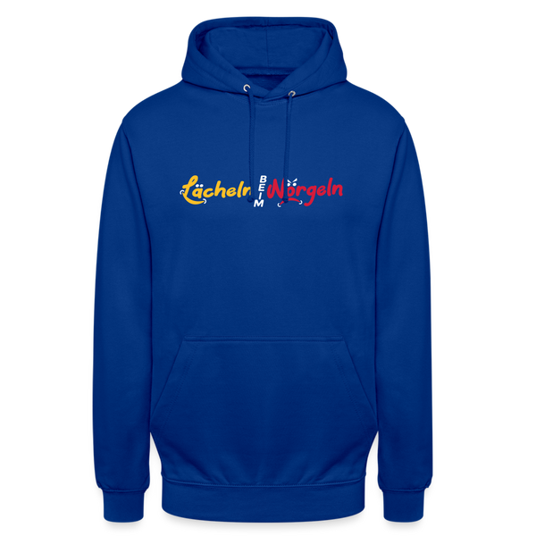 Lächeln beim Nörgeln - Unisex Hoodie - Royalblau