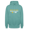 Nich mürrisch! Jedankenreich! - Unisex Hoodie - Pastelltürkis