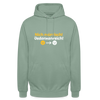 Nich mürrisch! Jedankenreich! - Unisex Hoodie - Graugrün