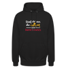 """Stell dir vor, du denkst und keener merkt's. - Unisex Hoodie" - Schwarz