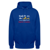 """Stell dir vor, du denkst und keener merkt's. - Unisex Hoodie" - Royalblau