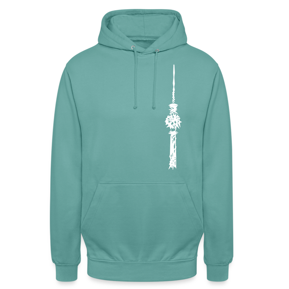 Fernsehturm Zick zack - Unisex Hoodie - Pastelltürkis