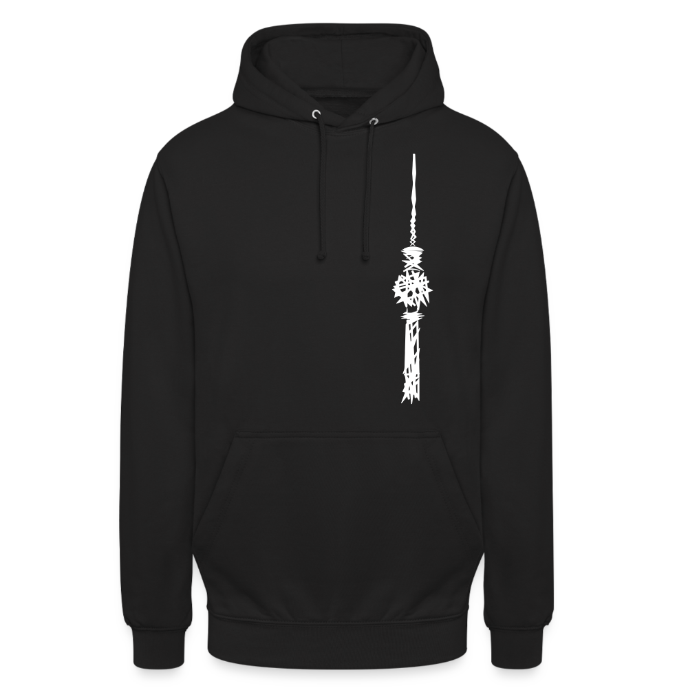 Fernsehturm Zick zack - Unisex Hoodie - Schwarz
