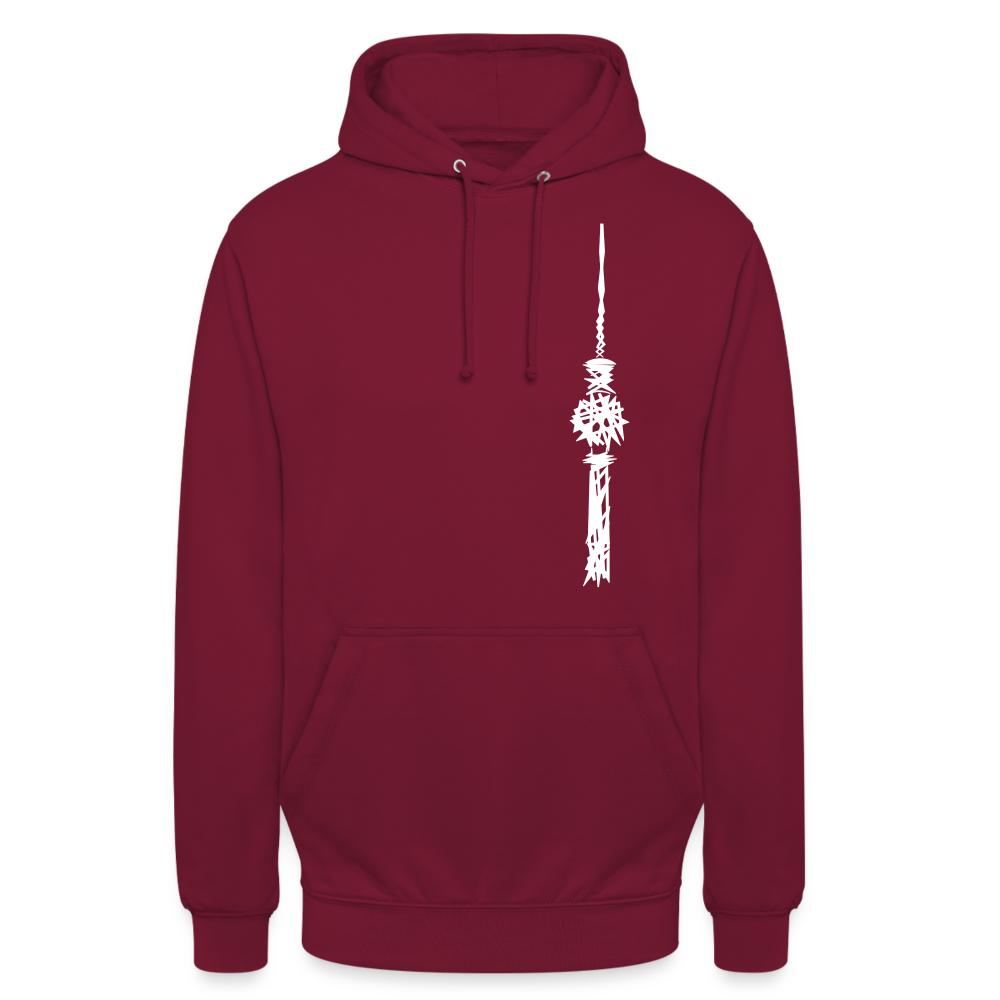 Fernsehturm Zick zack - Unisex Hoodie - Bordeaux