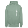 Fernsehturm Zick zack - Unisex Hoodie - Graugrün