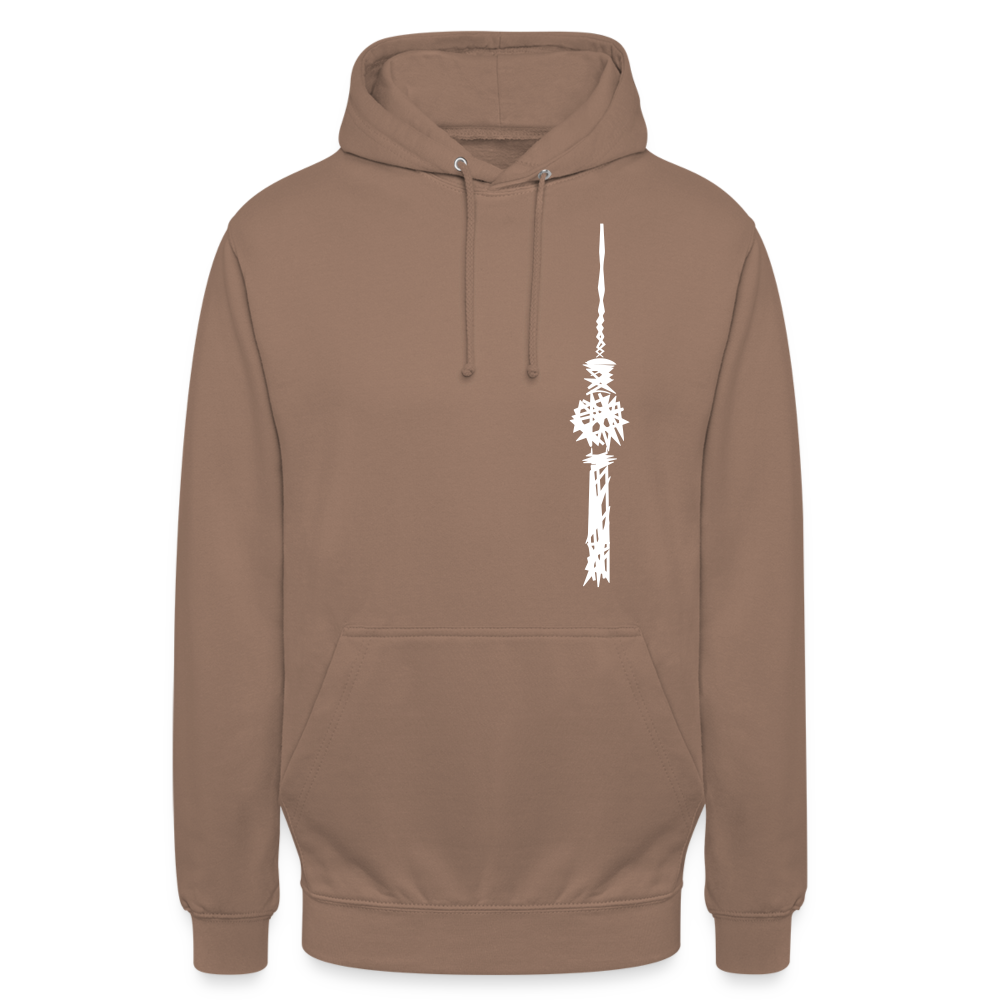Fernsehturm Zick zack - Unisex Hoodie - Mokka