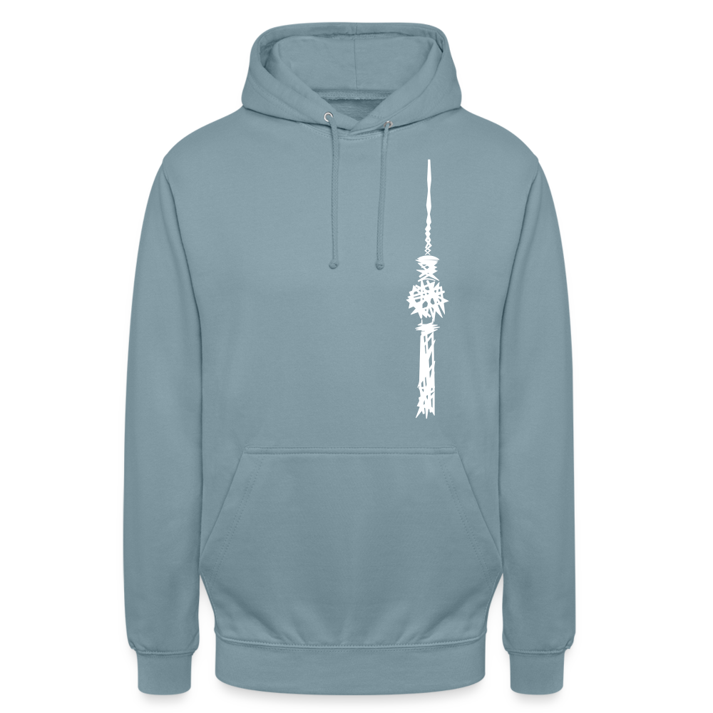 Fernsehturm Zick zack - Unisex Hoodie - Nebelblau