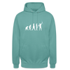 Evolution - Unisex Hoodie - Pastelltürkis