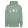 Evolution - Unisex Hoodie - Graugrün