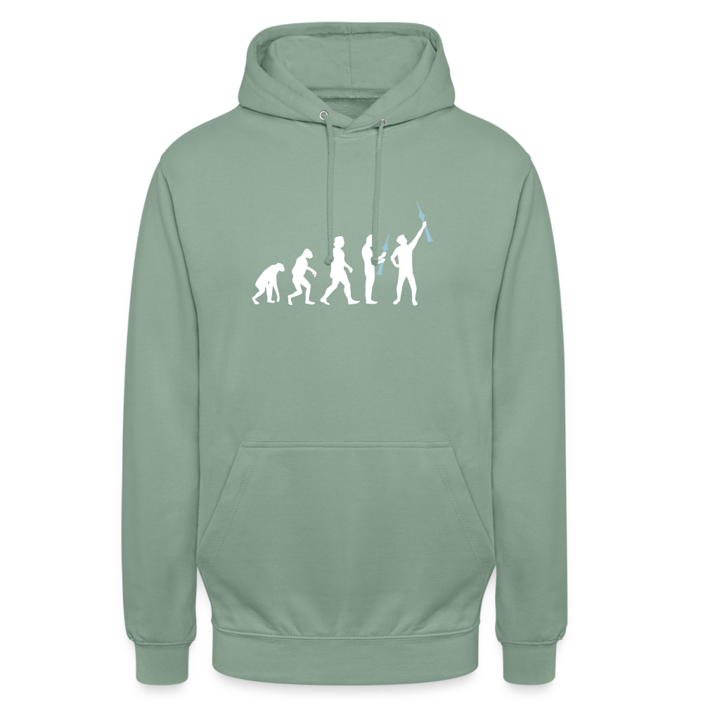 Evolution - Unisex Hoodie - Graugrün