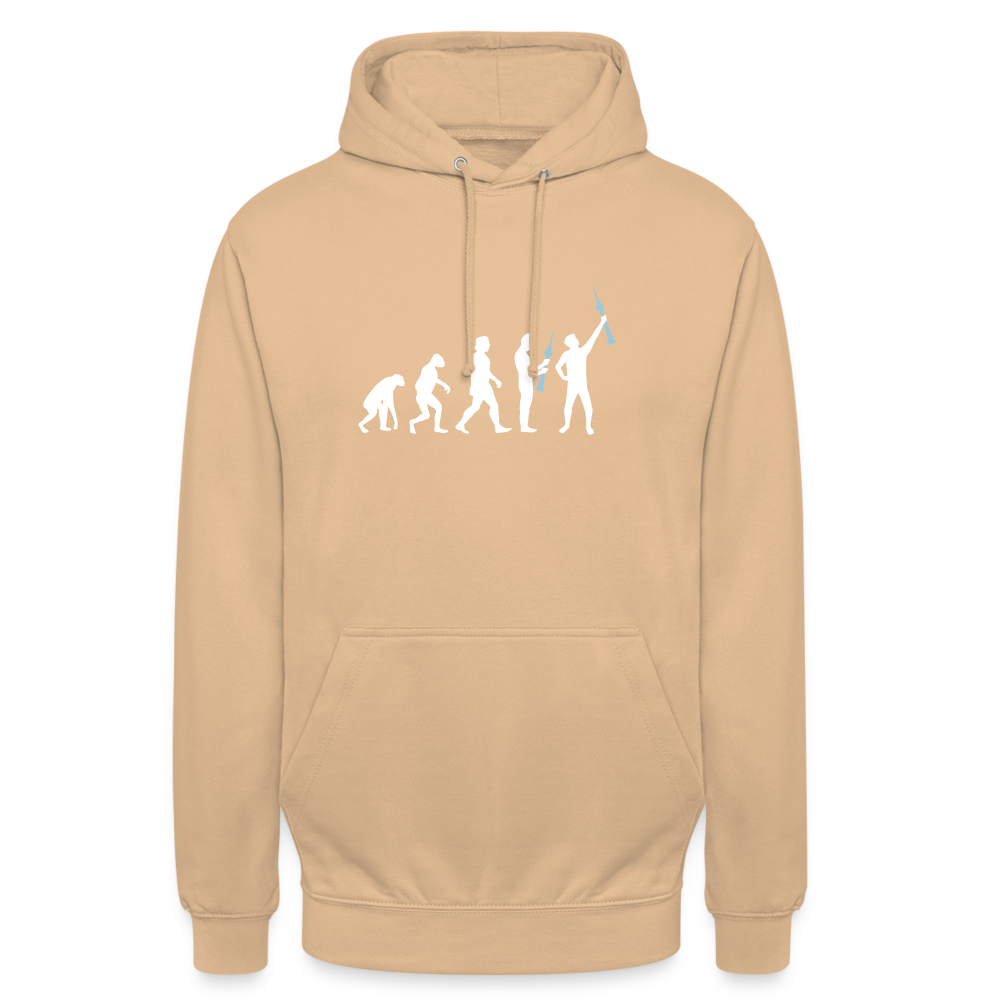 Evolution - Unisex Hoodie - Pfirsich