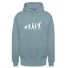 Evolution - Unisex Hoodie - Nebelblau