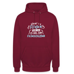 Könnt' ick fliejen, wär ick zu faul zum Flüjelschlagen - Unisex Hoodie