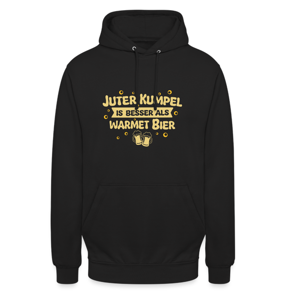 Juter Kumpel ist besser als warmet Bier - Unisex Hoodie - Schwarz