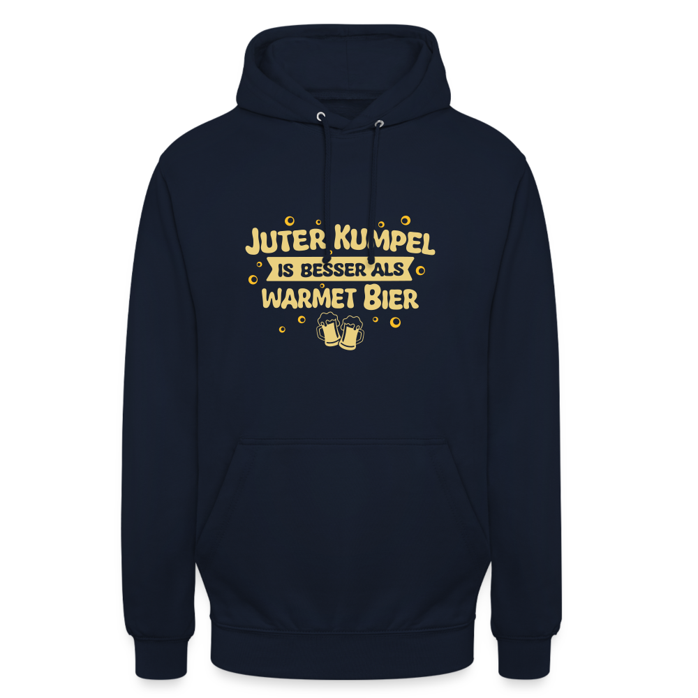 Juter Kumpel ist besser als warmet Bier - Unisex Hoodie - Navy