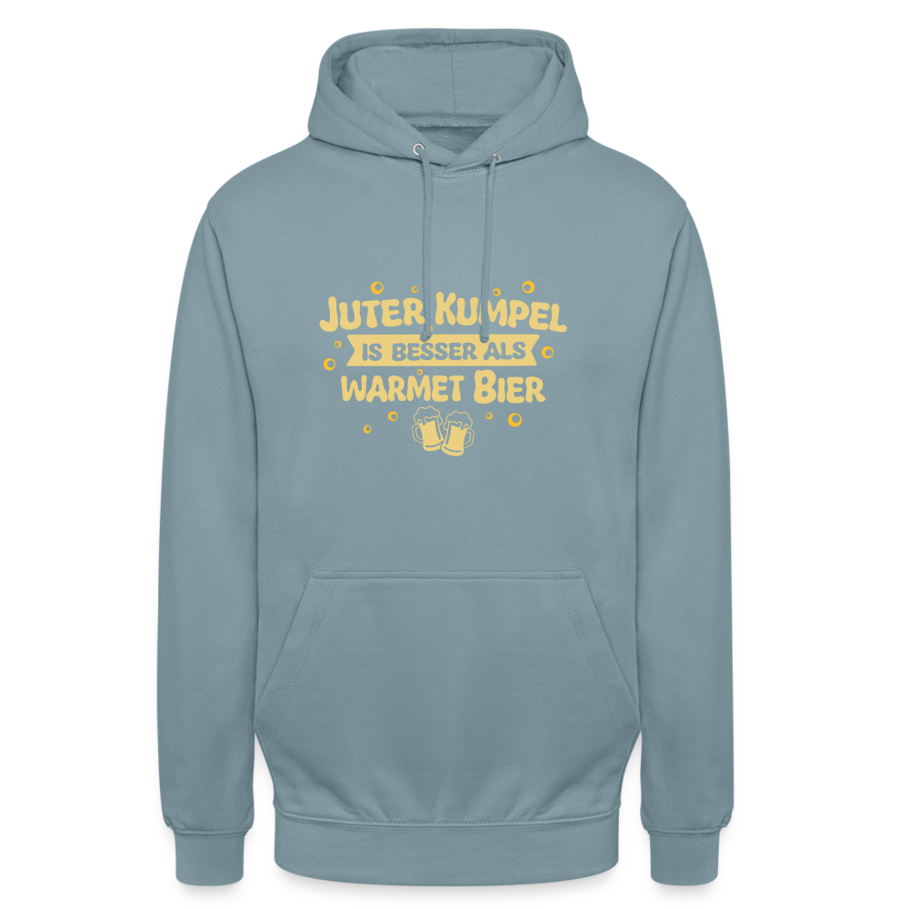 Juter Kumpel ist besser als warmet Bier - Unisex Hoodie - Nebelblau