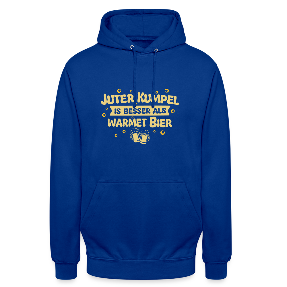 Juter Kumpel ist besser als warmet Bier - Unisex Hoodie - Royalblau