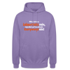 Würgt dir das Leben Chilis rein, lass dich auf 'ne scharfe Currywurst ein! - Unisex Hoodie - Lavendel