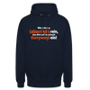 Würgt dir das Leben Chilis rein, lass dich auf 'ne scharfe Currywurst ein! - Unisex Hoodie - Navy