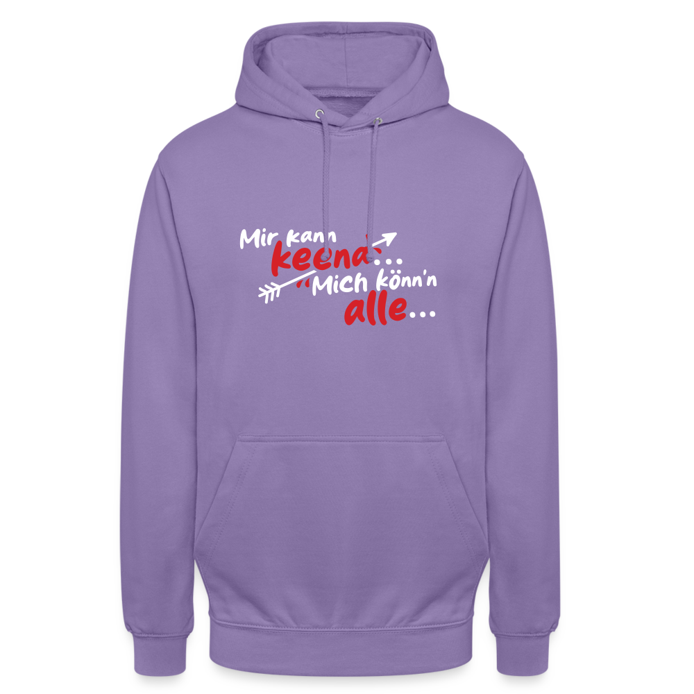 Mir kann keena... Mich könn'n alle... - Unisex Hoodie - Lavendel