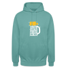 Ick kieke, staune, wunda mir, wie'n kühles Bier jefällt mir hier - Unisex Hoodie - Pastelltürkis