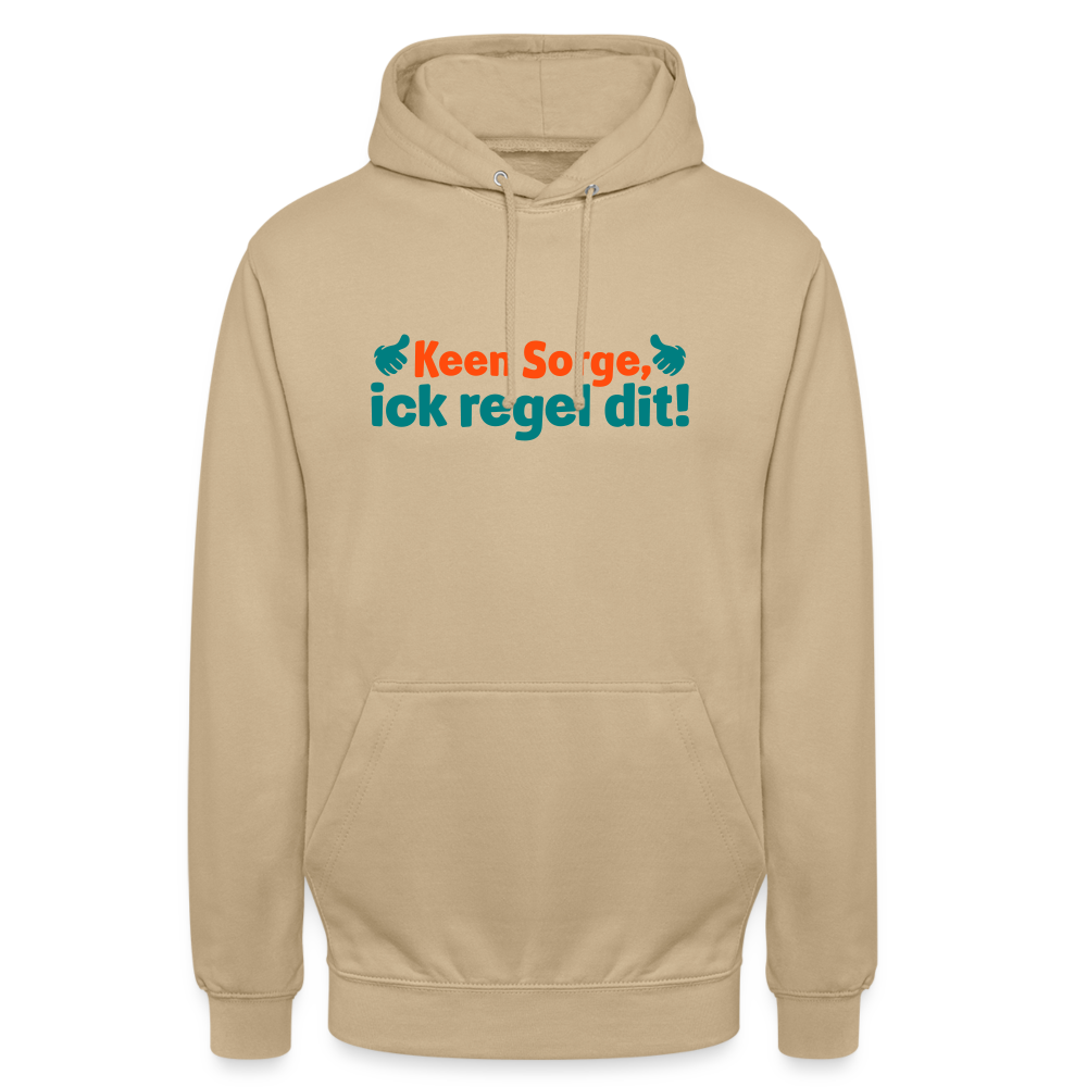 Keene Sorge, ick regel dit! - Unisex Hoodie - Beige