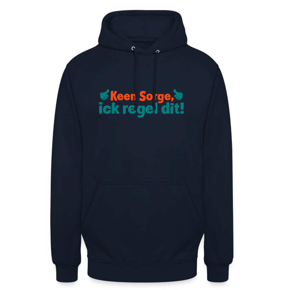 Keene Sorge, ick regel dit! - Unisex Hoodie - Navy