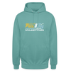 Pack' den Tag beim Schlawittchen - Unisex Hoodie - Pastelltürkis
