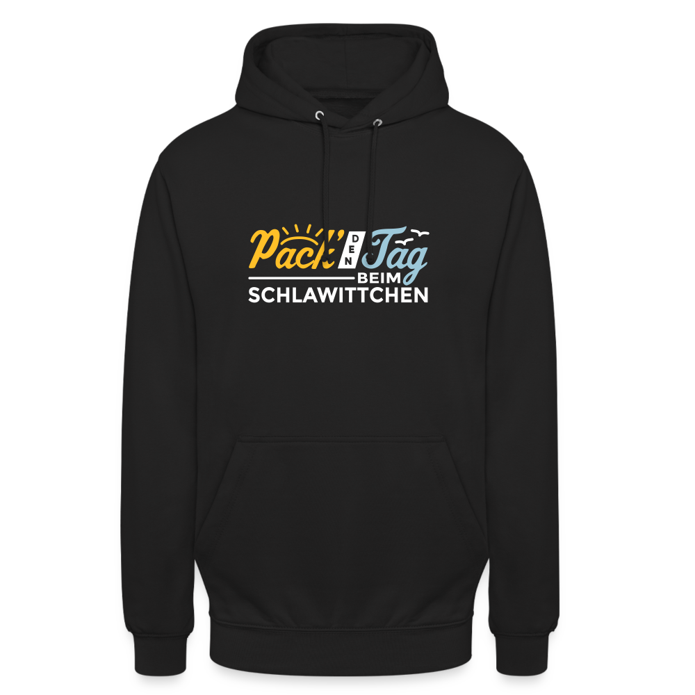 Pack' den Tag beim Schlawittchen - Unisex Hoodie - Schwarz