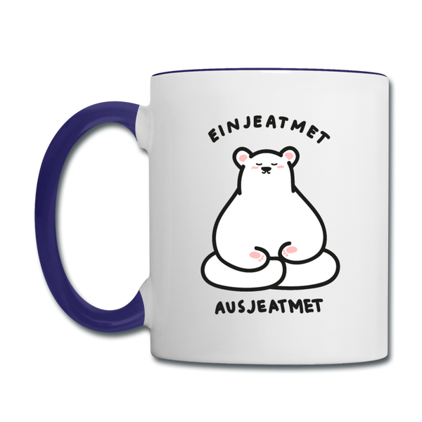 Einjeatmet - Tasse zweifarbig
