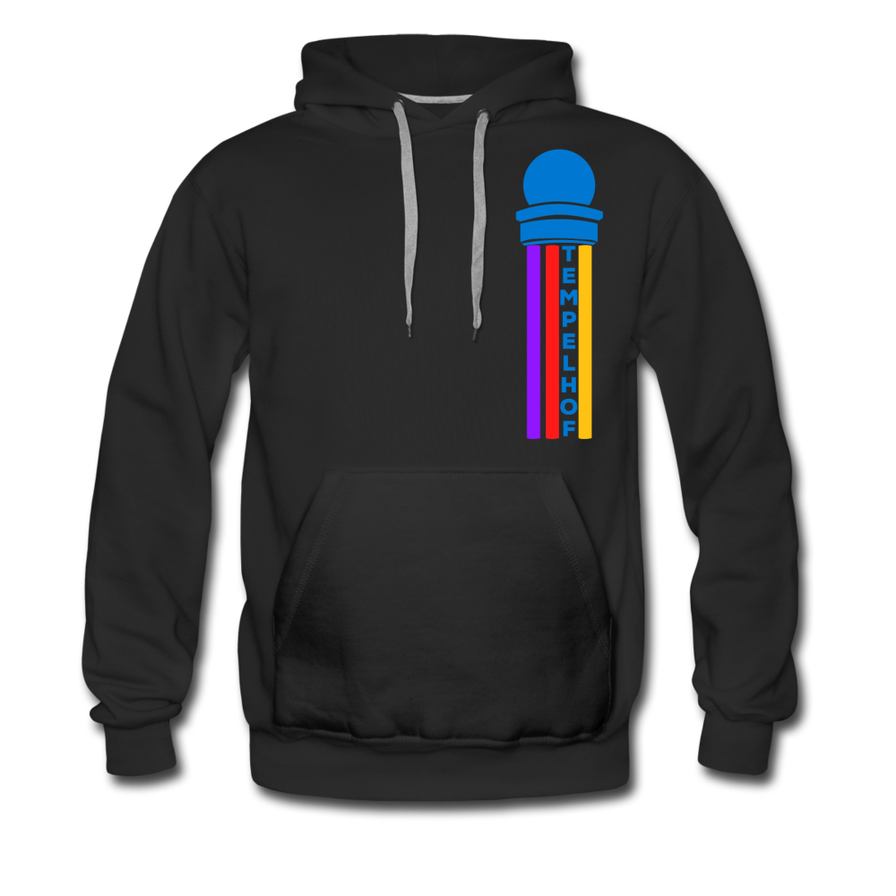 Tempelhof Radarturm - Männer Premium Hoodie - Schwarz