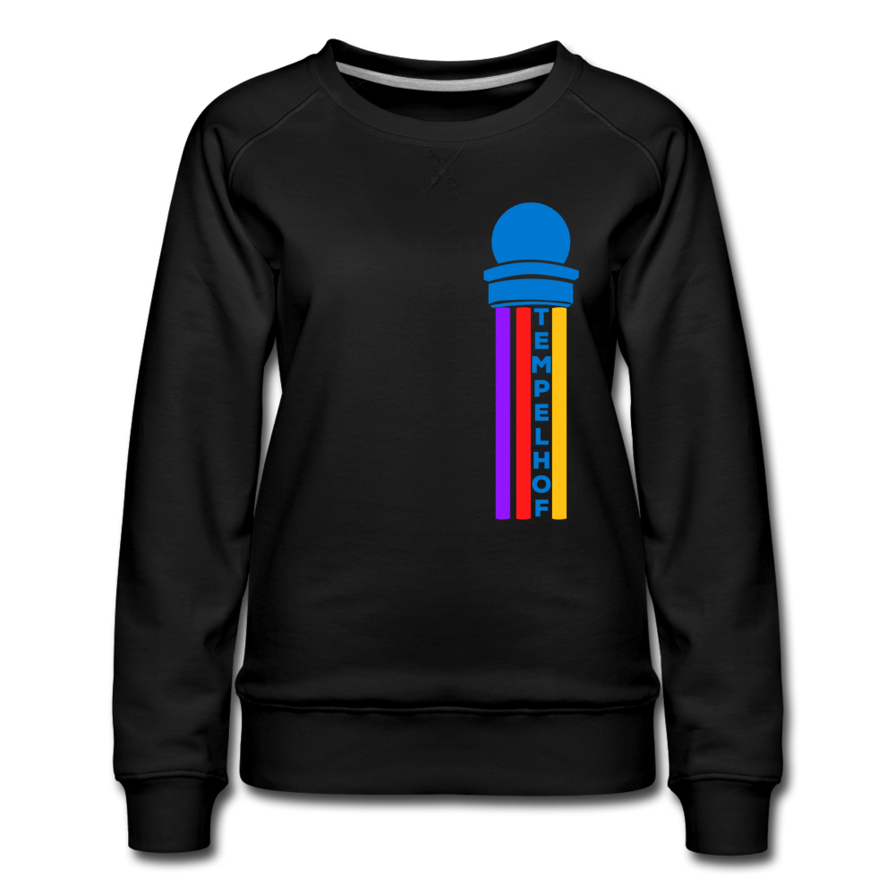 Tempelhof Radarturm - Frauen Premium Sweatshirt - Schwarz