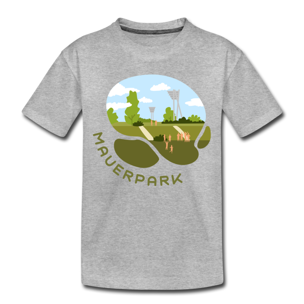 Mauerpark - Kinder Premium T-Shirt - Grau meliert