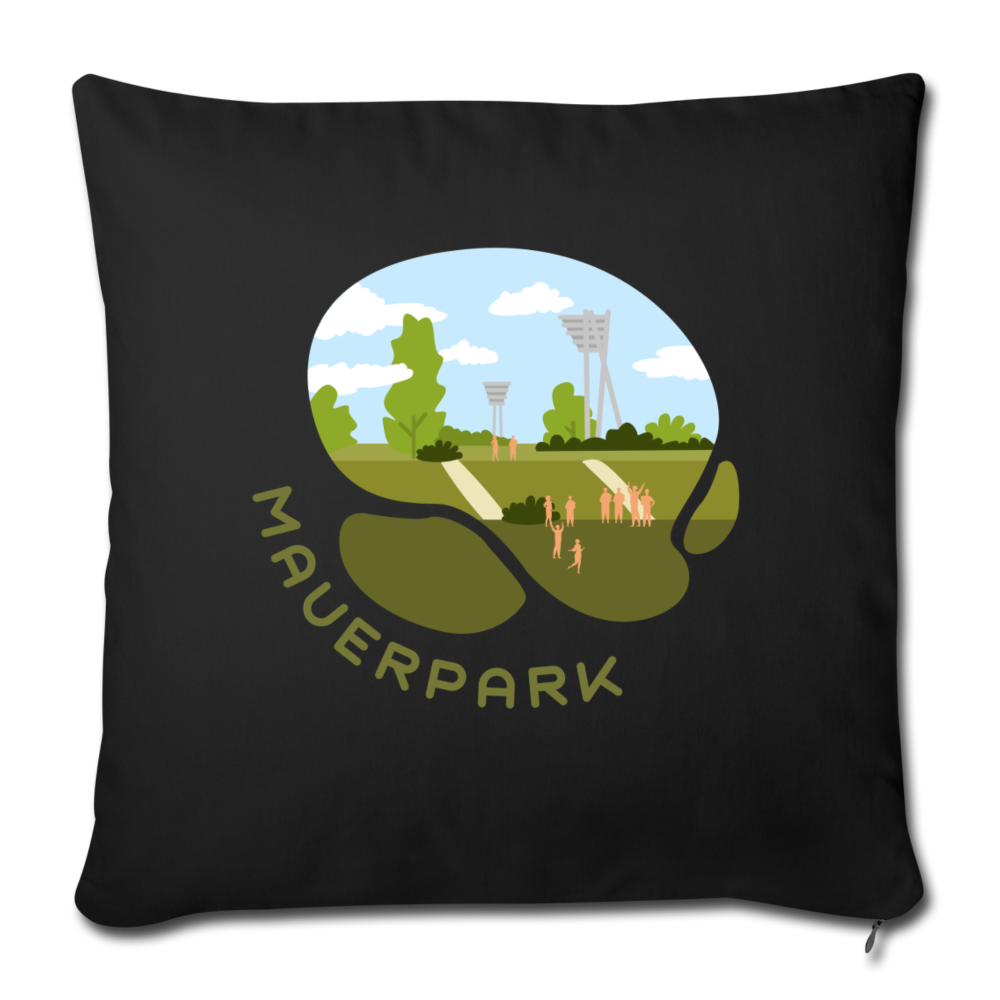 Mauerpark - Sofakissenbezug (45 x 45 cm) - Schwarz