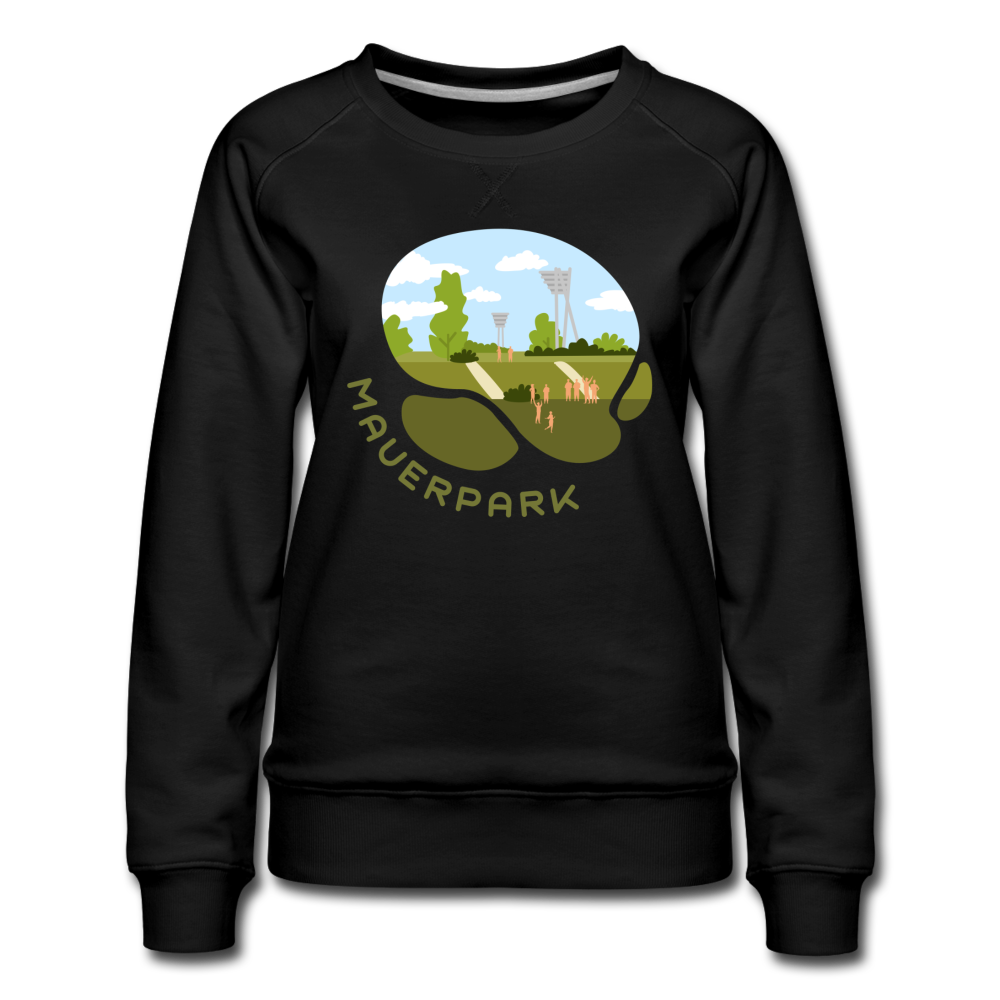 Mauerpark - Frauen Premium Sweatshirt - Schwarz