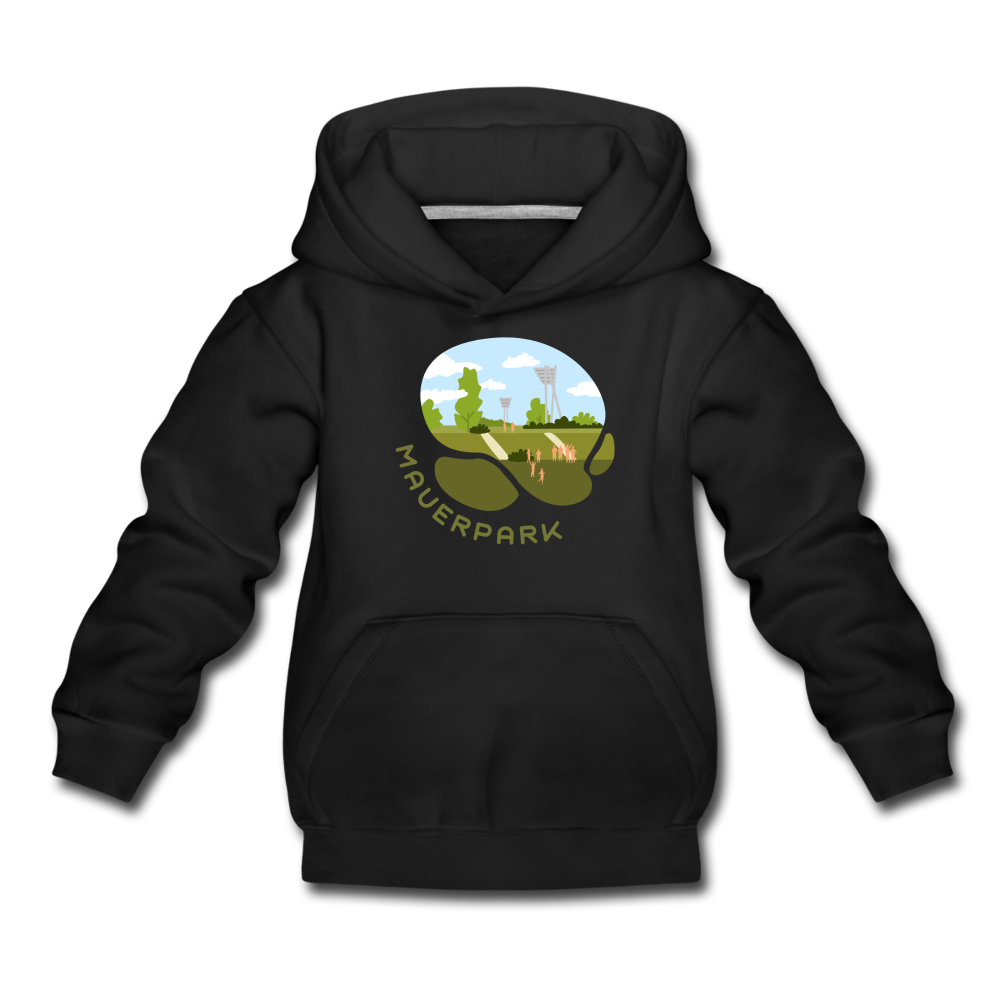 Mauerpark - Kinder Premium Hoodie - Schwarz