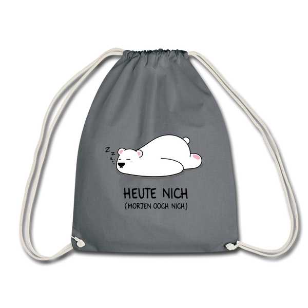 Turnbeutel mit dem Motiv „Heute nich!“ für Berlin.