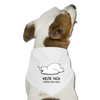 Heute nich! - Hunde-Bandana - Weiß