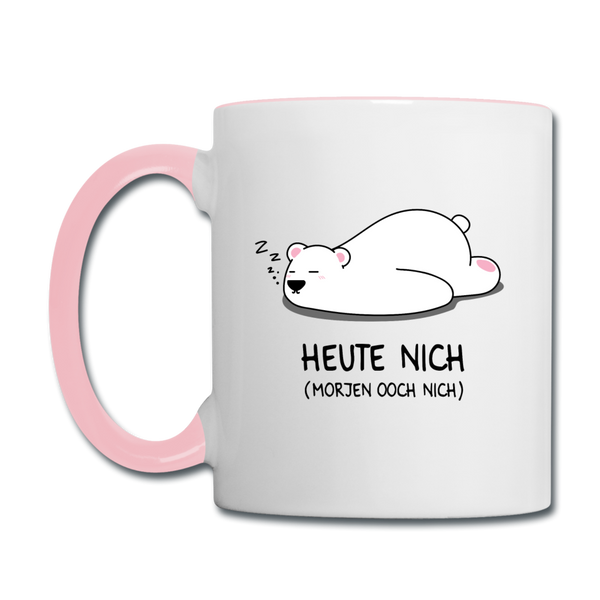 Heute nich! - Tasse zweifarbig
