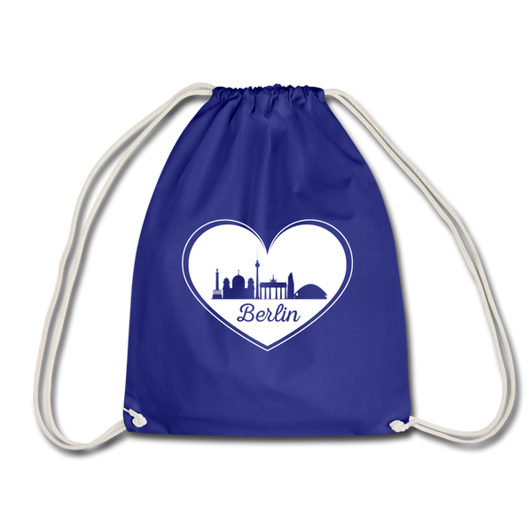 I love Berlin dunkel - Turnbeutel - Königsblau