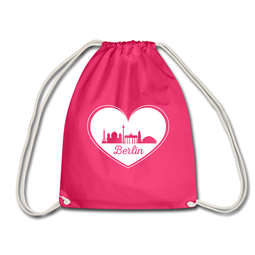 I love Berlin dunkel - Turnbeutel - Fuchsia